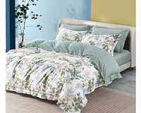 Parures de lit imprimées en coton doux de luxe, qualité hôtelière, 200TC 300TC, ensembles de housses de couette imprimées, ensembles de draps imprimés
