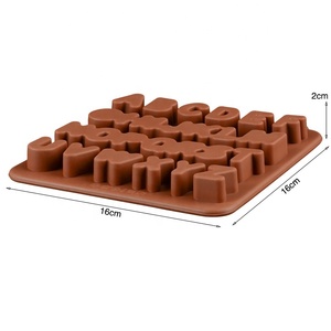 Utensilios de cocina para hornear pasteles, 26 letras en inglés, molde de silicona no tóxico para pastel de Chocolate, gran oferta - Product Image 5