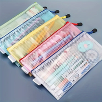 Estuche de Malla Transparente Impermeable de PVC para Lápices y Documentos, Venta Directa de Fábrica al Por Mayor, para Organizar Material de Papelería
