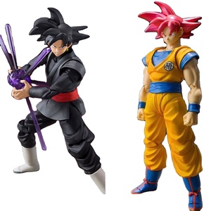 Dragonballs <span class=keywords><strong>Super</strong></span> <span class=keywords><strong>Saiyan</strong></span> Black Hair Goku PVC Toy Peach Red Hair Zamasu Action Figures With Movable Joints Gift for Kids Adults - Product Image 2