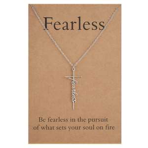 Bijoux religieux de conception personnalisée pour femmes collier croix <span class=keywords><strong>foi</strong></span> PVD de polissage de haut niveau collier pendentif croyance d'espoir collier de mariage - Product Image 6