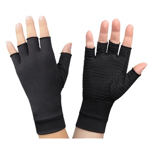 <span class=keywords><strong>Gants</strong></span> <span class=keywords><strong>de</strong></span> compression en cuivre pour l'arthrite - Attelle orthopédique - Gant sans doigts infusé au cuivre pour la douleur <span class=keywords><strong>de</strong></span> l'arthrite, RSI Luvas Guantes - Product Image 1