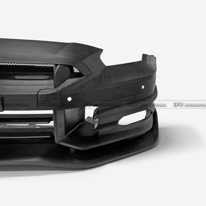 2024 para Nissan R35 GTR TSM24 parachoques delantero con acabado mate de carbono seco incluye difusor de labio delantero escape-nueva condición - Product Image 3