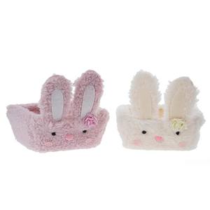 प्यारा ईस्टर खरगोश टोकरी घर सजावट गुणवत्ता गुणवत्ता वाले प्लग भंडारण बॉक्स के लिए कान के साथ सीधे - Product Image 1