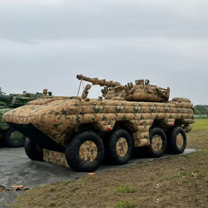 Modèle de simulation de char gonflable pour exercices, <span class=keywords><strong>cible</strong></span> fermée camouflage, pour véhicules blindés et missiles - Product Image 1