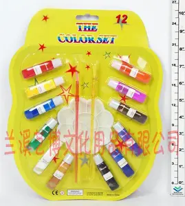 Wholesale OEM High Quality Reasonable Price 6 Ml 12 Colors Watercolor With Brush And Palette For Art Painting