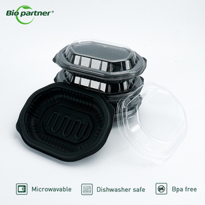 Microwave persegi panjang mengambil penyimpanan Makanan Cepat kotak makan siang untuk pergi kotak plastik sekali pakai persegi persiapan makanan wadah - Product Image 4