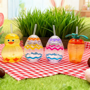 Tazza Creativa a Forma di Oca, Coniglio, Carota e Uovo per Pasqua, Bicchiere d'Acqua a Tema Cartone Animato - Product Image 1