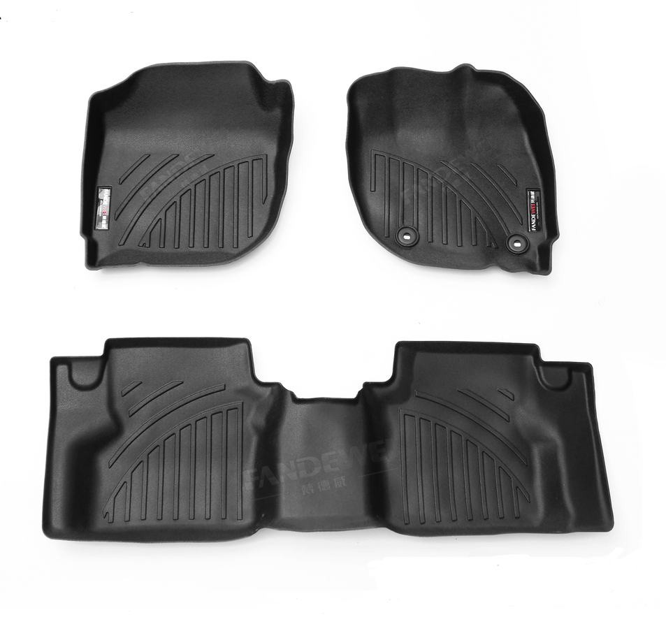 Горячее прессование TPV резиновые 5d автомобильные коврики Высокое качество индивидуальные размеры автомобильные напольные вкладыши для правого бокового вождения Honda City автомобильные подкладки