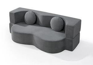 Canapé en lin crème compressé, antibactérien, sur mesure pour hôtel et zone de loisirs, doux et moelleux, vente en gros - Product Image 2