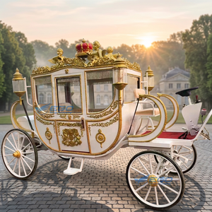 2026 Carrosse Électrique de Luxe Économique, Meilleure Vente, Style Royal Blanc Classique Rétro pour Mariage et Visites, en Promotion à Prix Réduit - Product Image 1