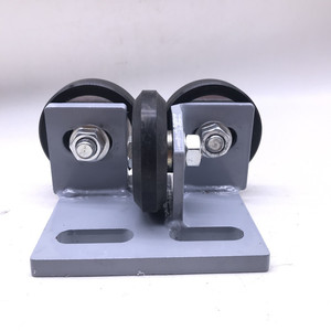 Zapatas de guía para elevadores de rodillos con ruedas de goma para elevadores de tracción, 1.0m/s, estructura de acero de alta resistencia, orificios de montaje personalizados - Product Image 2