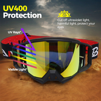 Lunettes de motocross MX BMX personnalisées, casque transparent pour ATV avec verres cylindriques, nouvelles lunettes de sport pour moto tout-terrain