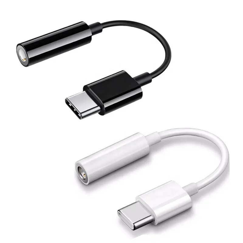 Adaptador USB tipo C a conector de 3,5mm, Cable auxiliar de Audio para auriculares, OTG, para Xiaomi, Huawei, Oneplus