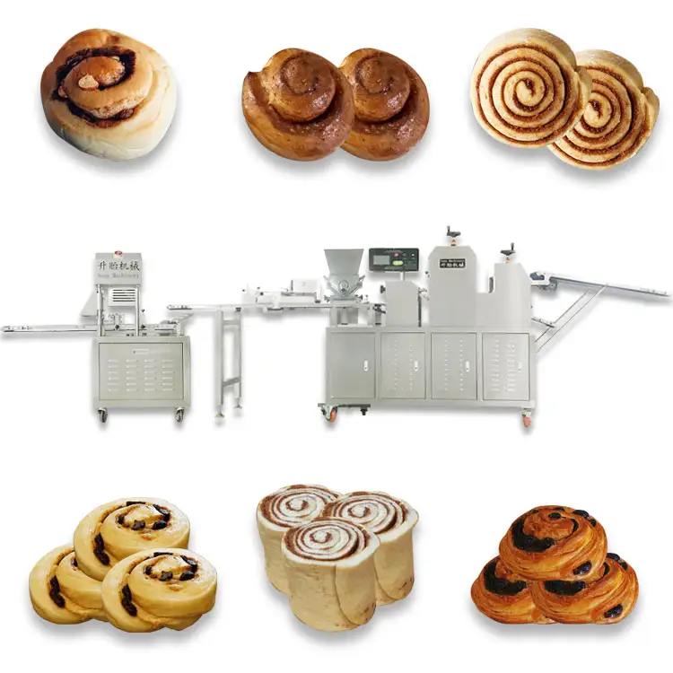 Máquina automática multifunción para hacer rollos de pan de canela de alta precisión Seny