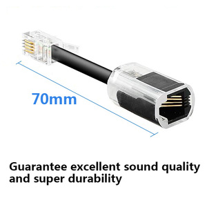 Xoay điện thoại thiết bị cầm tay dây Detangler Adapter RJ9 4p4c chống rối cáp cho <span class=keywords><strong>Polycom</strong></span> Avaya VoIP Điện thoại cố định kết nối phụ kiện - Product Image 3