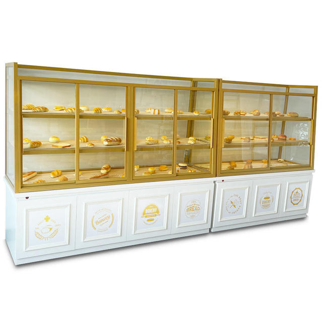 Bread Shop Furniture Display Case Showroom Bread Rack Showcase Bakery Display Cabinet