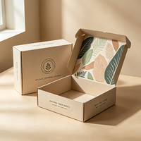 Boîte en carton ondulé personnalisée avec impression offset et dorure à chaud, production en 72h, pour vêtements de luxe, emballage de vêtements recyclés
