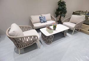 Set di Sedie e Divani in <span class=keywords><strong>Rattan</strong></span> per Esterni, Arredamento per Ville, Cortili, Giardini e Hotel. Divano in <span class=keywords><strong>Rattan</strong></span> per Uso Esterno. - Product Image 5