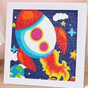 Cartone animato ippocampo e pesce diamantato Art Painting Kit per bambini artigianato forniture facili fai da te Diamond Painting - Product Image 4