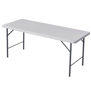 Foldable 4ft/6ft/8ft <b>Outdoor</b> Plastic <b>Tables</b> and Chairs Set for Events Wedding Patio Restaurant Furniture - Product Image 1