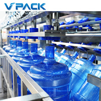 Ligne de remplissage d'eau de 5 gallons, 19 litres, 20 litres, bouteille seau