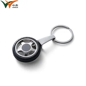 Custom Carriage Wheel High Quality Metal Keychains Creative Wheel Zinc Alloy Keychain