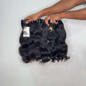 Cabello Indio Virgen con Cutículas Alineadas, Cabello Humano Ondulado Brasileño Crudo para Venta al por Mayor, Cabello Indio Crudo Sin Procesar al por Mayor - Product Image 2