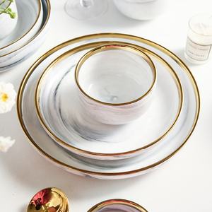 Européenne-Style Marbré Phnom Penh En Céramique Ensemble De Vaisselle - Product Image 4