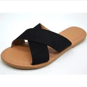 Femmes& # Sandales plates <span class=keywords><strong>Kito</strong></span> Platform Zori, sandales nues, bout ouvert, été, PU, chaussures plates pour femmes, chaussures plates décontractées pour femmes, talon bas - Product Image 4