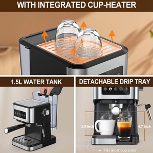 Cafetera Express Semiautomática Profesional para el Hogar, Todo en Uno, para Café Frío, Capuchino, Americano y Espresso - Product Image 3