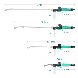 Pistola de espuma para lavado de autos de acero inoxidable de 77 cm, pistola de agua a alta presión para limpieza de vehículos - Product Image 1