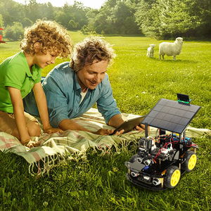 Kit de Voiture Intelligente à Chargement Solaire Tscinbuny ESP32 CAM, Projets Électroniques Éducatifs STEM avec Programmeur pour Kits de Robotique <span class=keywords><strong>Arduino</strong></span> - Product Image 4