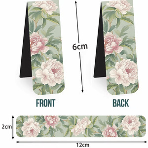 Creative Folding Paper Cross-Border Bookmarks 5 Series Cartoon Flower Scenery Magnets for Easy Page Turn Promotional Bookmarks