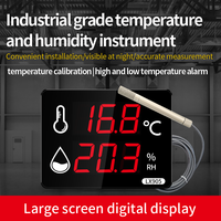 Thermomètre numérique industriel avec sonde métallique externe de 3 m, mesure de la température et de l'humidité, plage de -40 à 120 °C, personnalisable ODM/OEM, garantie de 2 ans
