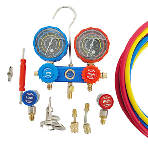 Juego de Manómetros para Aire Acondicionado de 3 Vías, Diagnóstico HVAC, Carga de Refrigerante R134A R410A, Refrigerante para Aire Acondicionado Automotriz y Doméstico - Product Image 2