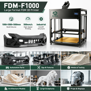 Nueva Impresora 3D Industrial FDM Automática PLA de 1000x1000x1000mm para Accesorios de Cine, Escenarios, Modelos de Cosplay y Decoraciones de Parques Temáticos - Product Image 1