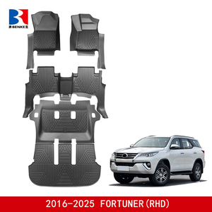 Factory Custom 5D TPE <b>Rubber</b> Eco-friendly Waterproof Anti Slip 5D Car <b>Floor</b> Mats 3 Pieces for Toyota Fortuner RHD 2016-2025 - Product Image 2