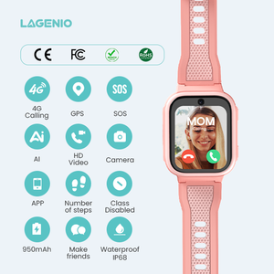 Reloj Inteligente para Niños LAGENIO K10 AI 4G, GPS+WIFI+LBS, Pantalla de 1.8 Pulgadas, Videollamada, SOS, IP68, CE, RoHS, Reloj Teléfono Inteligente para Niños - Product Image 1