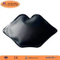 Compresse Réutilisable Gel Chaud/Froid en Forme de Lèvre avec Contrôle des Gonflements et Soulagement de la Douleur pour Soins du Visage et Thérapie à Domicile
