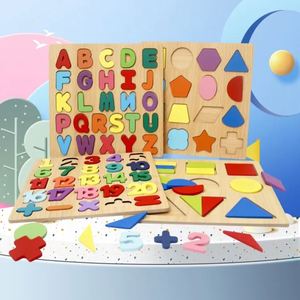 Rc Montessori Kids Educational Toys Toddler Abc Boards Wooden Digital Letter Number Alphabet <b>Block</b> Puzzle - Product Image 3