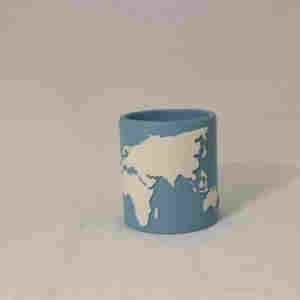 C & H Design personalizzato disegno a mano portacandele in calcestruzzo Design 10oz barattolo di candela di cemento vuoto - Product Image 3