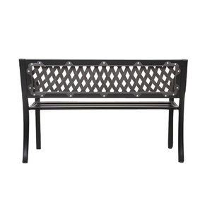 Banc double d'extérieur traditionnel en acier pour jardin, plage, parc, patio - Utilisation scolaire et hospitalière - Product Image 6