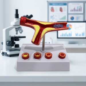 Modelo 3D de Congestión Vascular Bifurcada / Comparación de Estasis Venosa/Arterial por Edad, Entrenamiento de Simulación Médica, Alerta de Riesgo CVD - Product Image 1