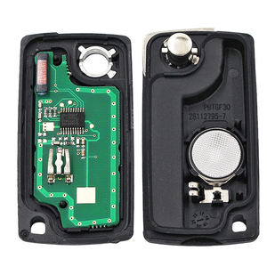 Clé télécommande FSK 433 MHz ID46 (PCF7961) programmable électroniquement, <span class=keywords><strong>2</strong></span> <span class=keywords><strong>boutons</strong></span>, lame <span class=keywords><strong>CE0536</strong></span> HU83, clé de voiture à distance pour Peugeot - Product Image 5