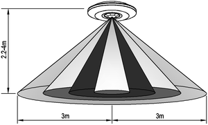 Sensor de Movimento Infravermelho ES-P36A Montado no Teto com Distância de Detecção de 6M - Product Image 5