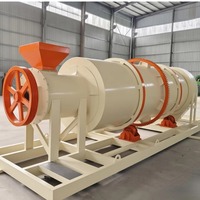 Granulateur à tambour rotatif résistant à l'usure pour la production d'engrais organiques, taux de pelletisation élevé, entraînement motorisé, 1000 kg