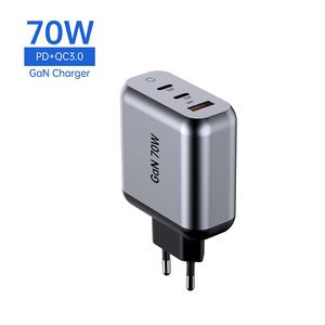 70 watt PD 3.0 gan điện thoại di động sạc nhanh USB C Power Adapter sạc nhanh cho máy tính xách tay Máy tính bảng <span class=keywords><strong>Android</strong></span> - Product Image 2