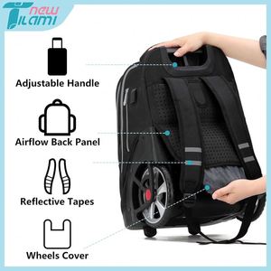 Bolsa de Viaje de Gran Capacidad BSCI con Mochila con Ruedas Multiusos para Viajes de Negocios en Movimiento - Product Image 3
