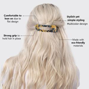 Kinling Bestseller Großhandel Oval Hollow Leopard Acetate Haars pangen für Frauen - Product Image 2